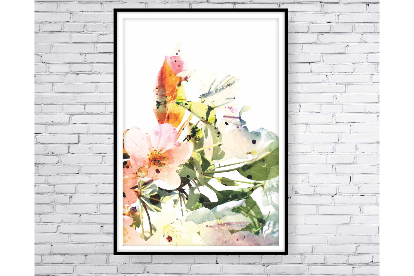 loral and tropical floral wall art. Watercolour Floral and tropical floral prints.