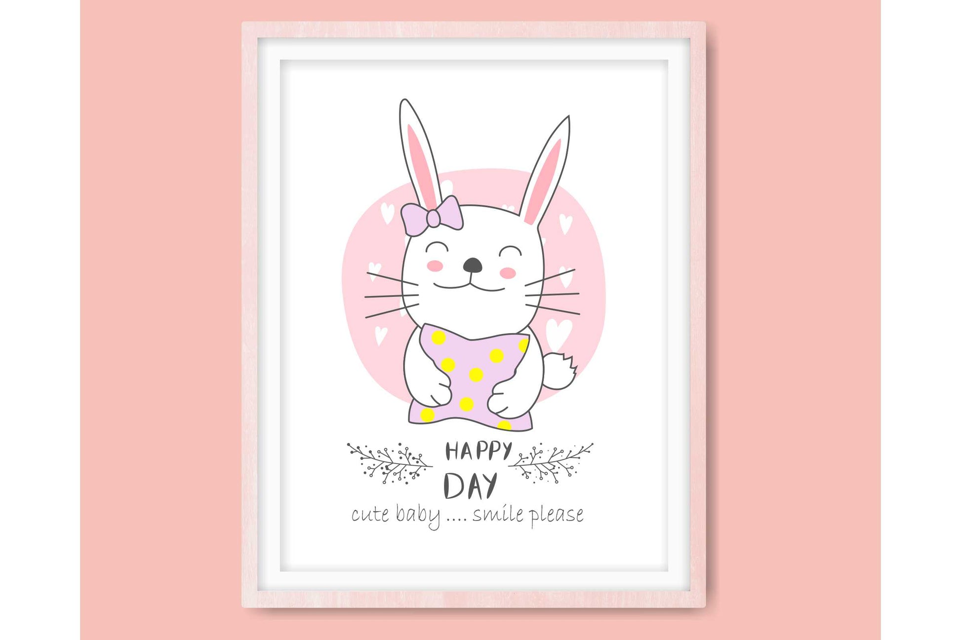 Wall Art Prints For Girls Room. Cartoon Baby Animals