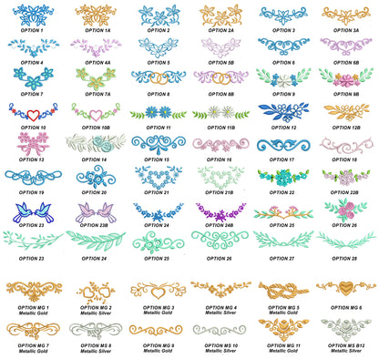 Embroidered Wedding Handkerchiefs #14