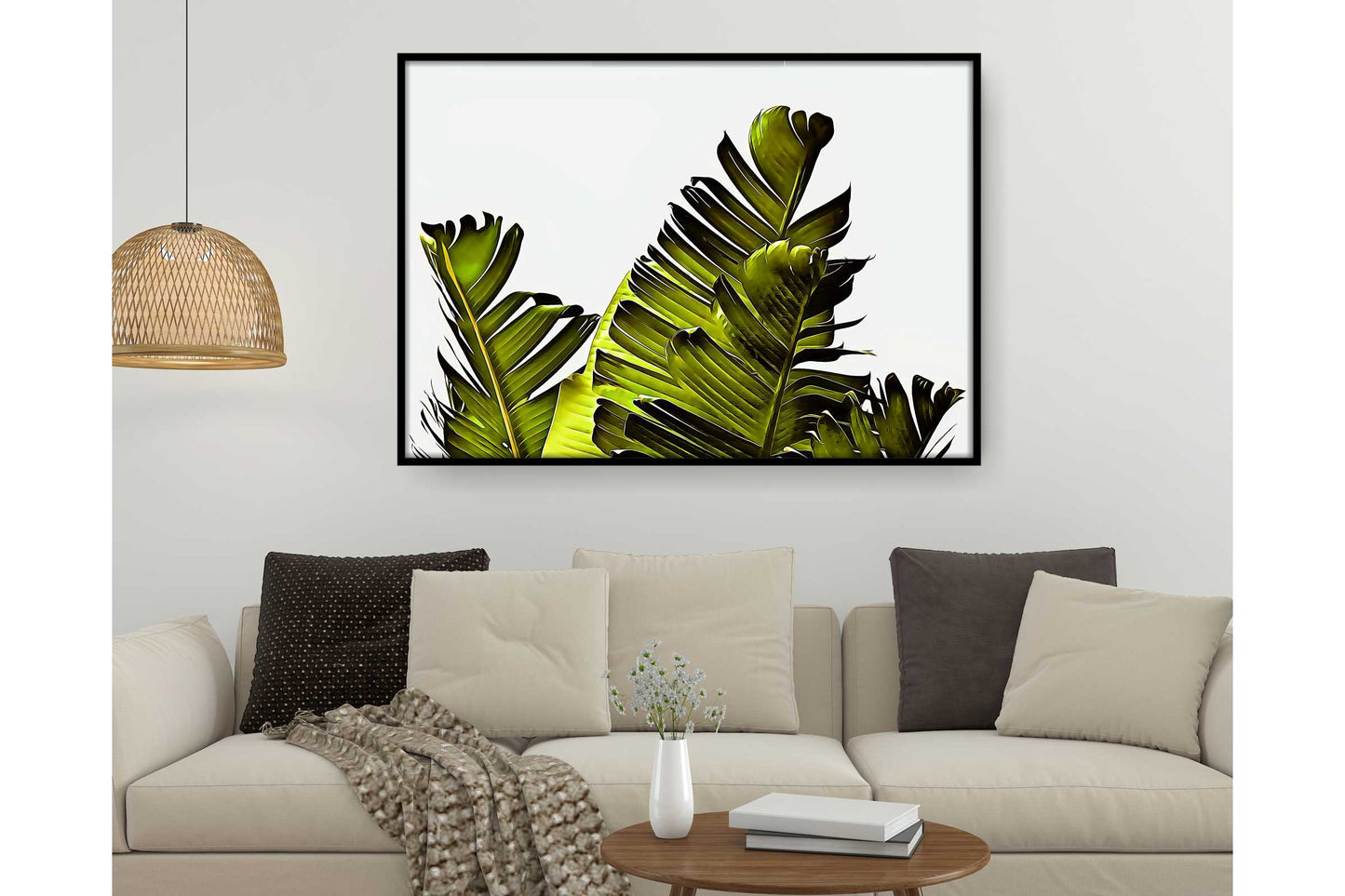 Tropical leavs print.