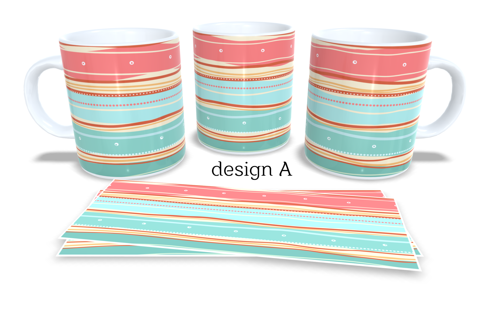 Set of 2 Coffee and Tea Mugs.
