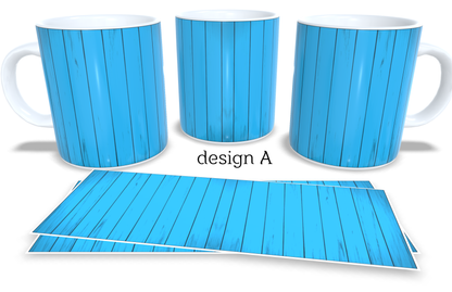Colourfull Coffee and Tea Mug. Coffee Cup. Tea Mug. Coloured wood. Full colour sublimated #214