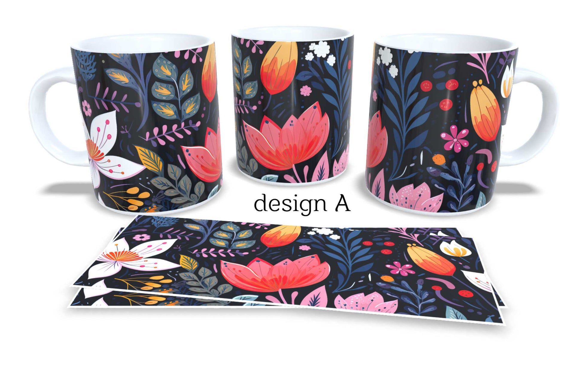 Set of 2 Coffee and Tea Mugs.