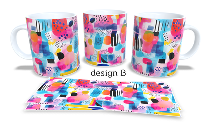 Colourfull Coffee and Tea Mug. Coffee Cup. Tea Mug. 