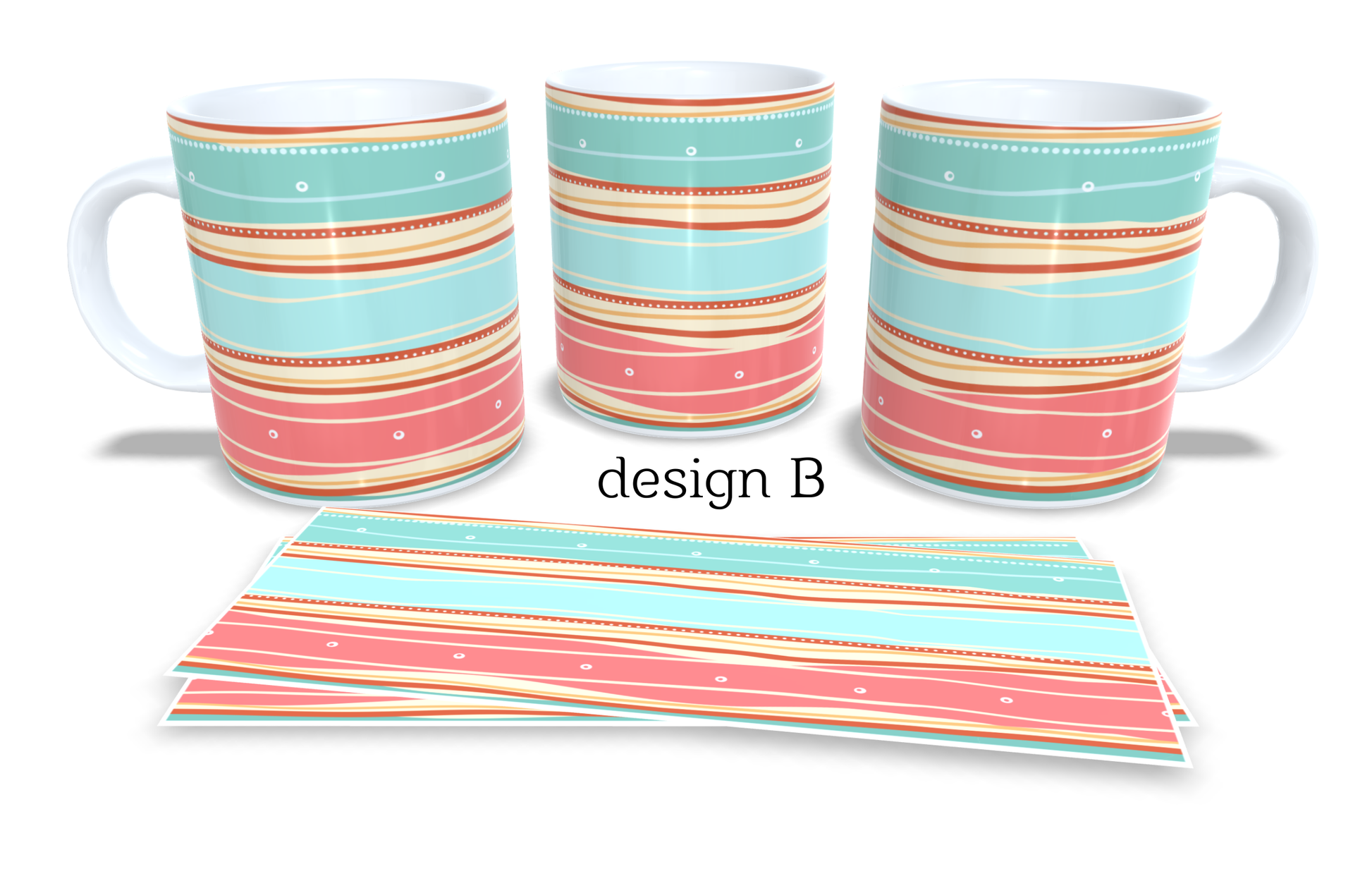 Set of 2 Coffee and Tea Mugs.