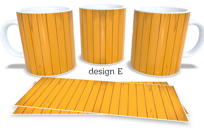 Colourfull Coffee and Tea Mug. Coffee Cup. Tea Mug. Coloured wood. Full colour sublimated #214