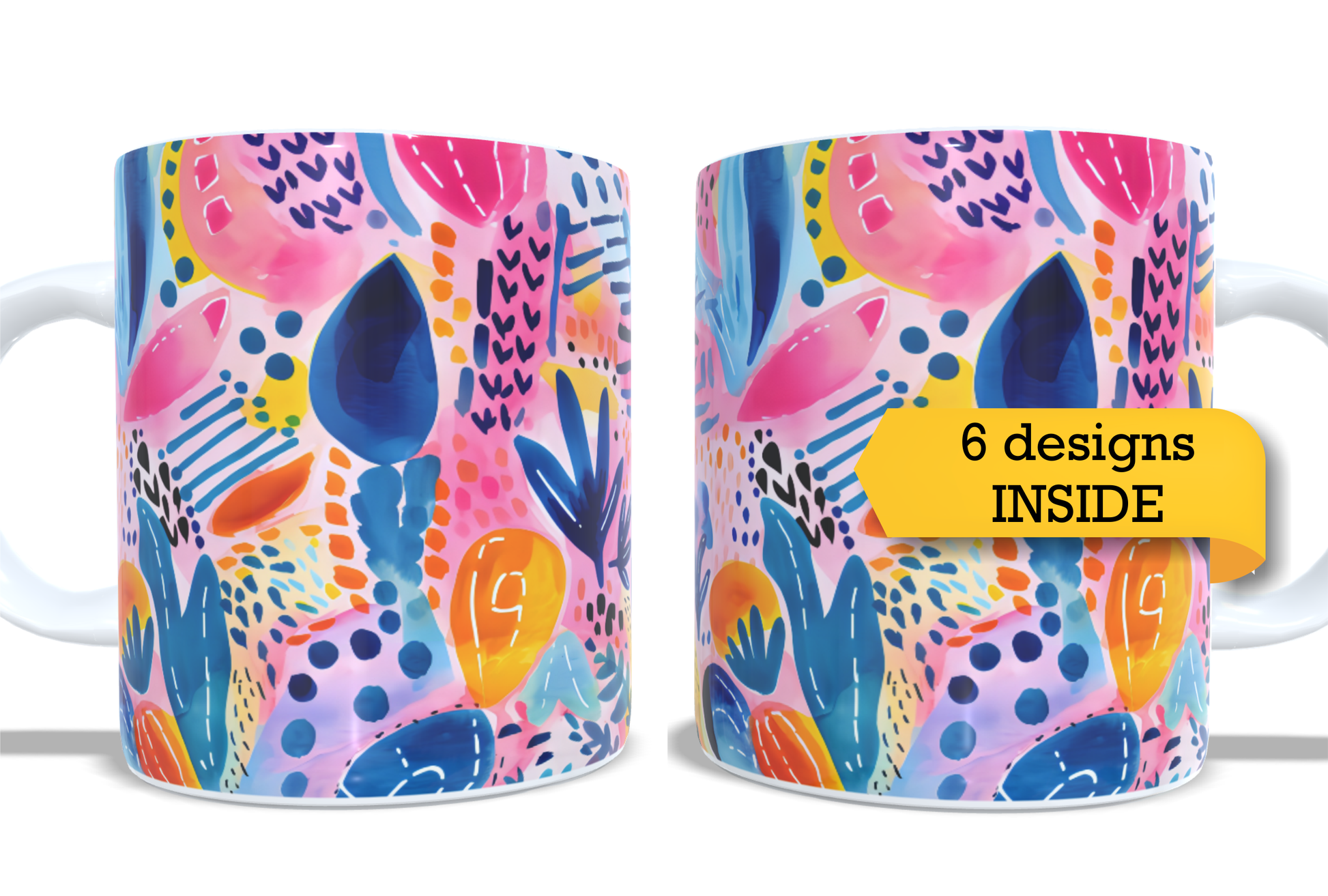 Colourfull Coffee and Tea Mug. Coffee Cup. Tea Mug. 
