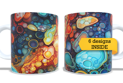 Colourfull Coffee and Tea Mug. Coffee Cup. Tea Mug. 