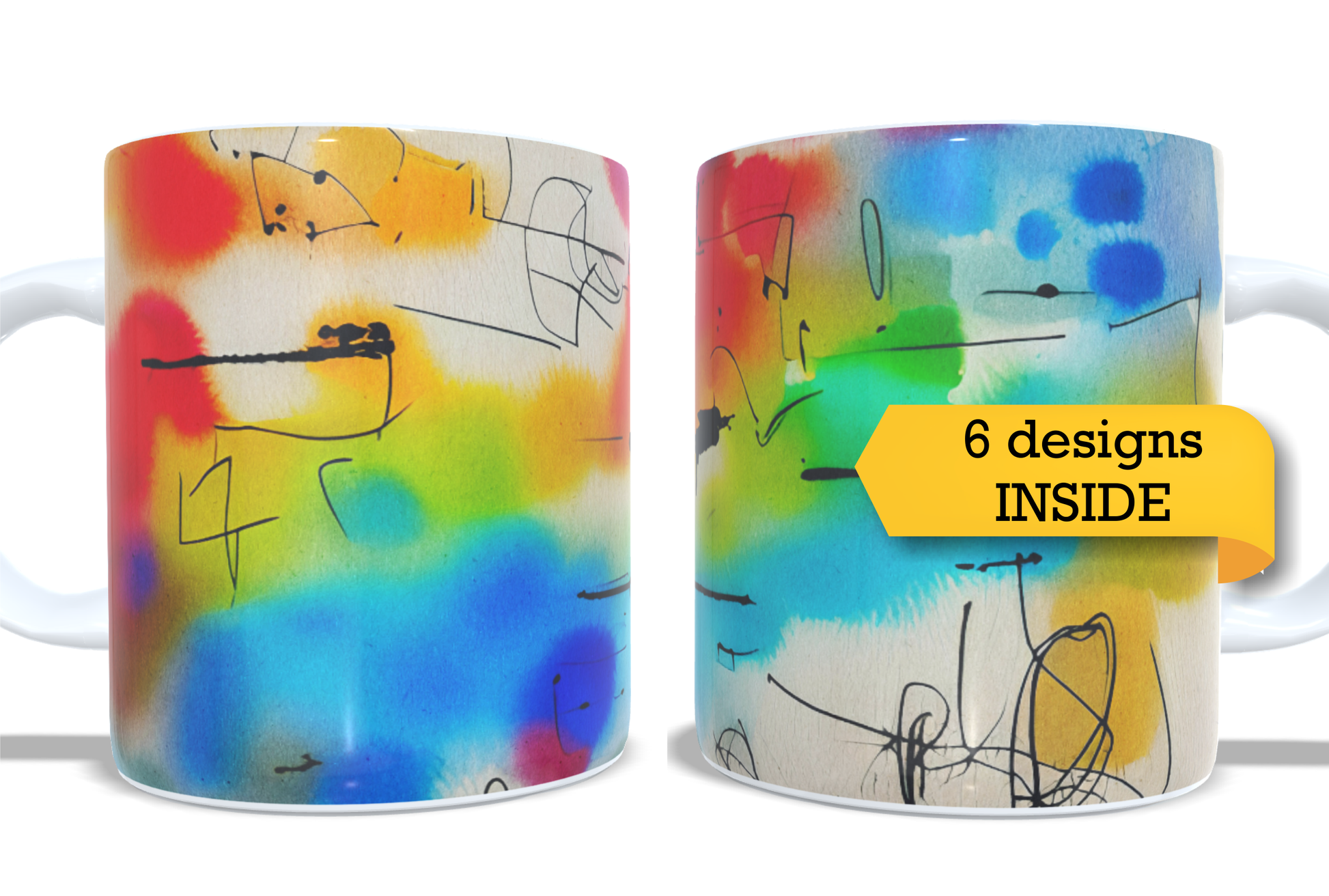 Colourfull Coffee and Tea Mug. Coffee Cup. Tea Mug. 