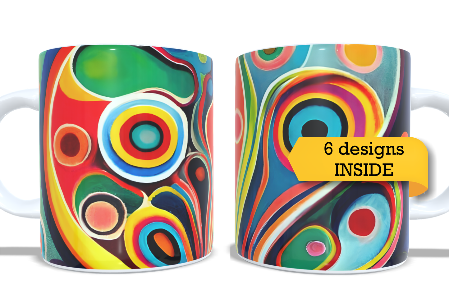 Colourfull Coffee and Tea Mug. Coffee Cup. Tea Mug. 